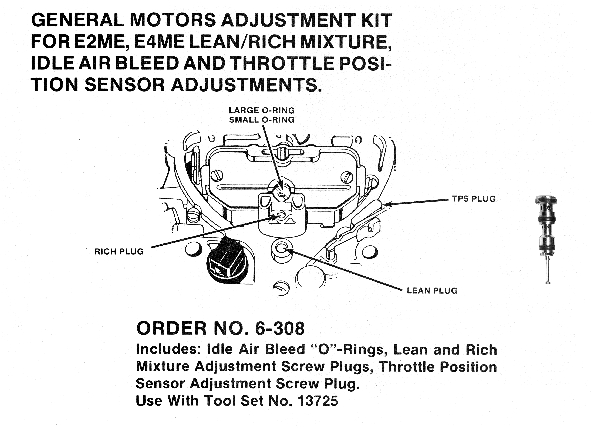 E2ME E4ME Carburetor Lean Rich Mixture Plug and Ai